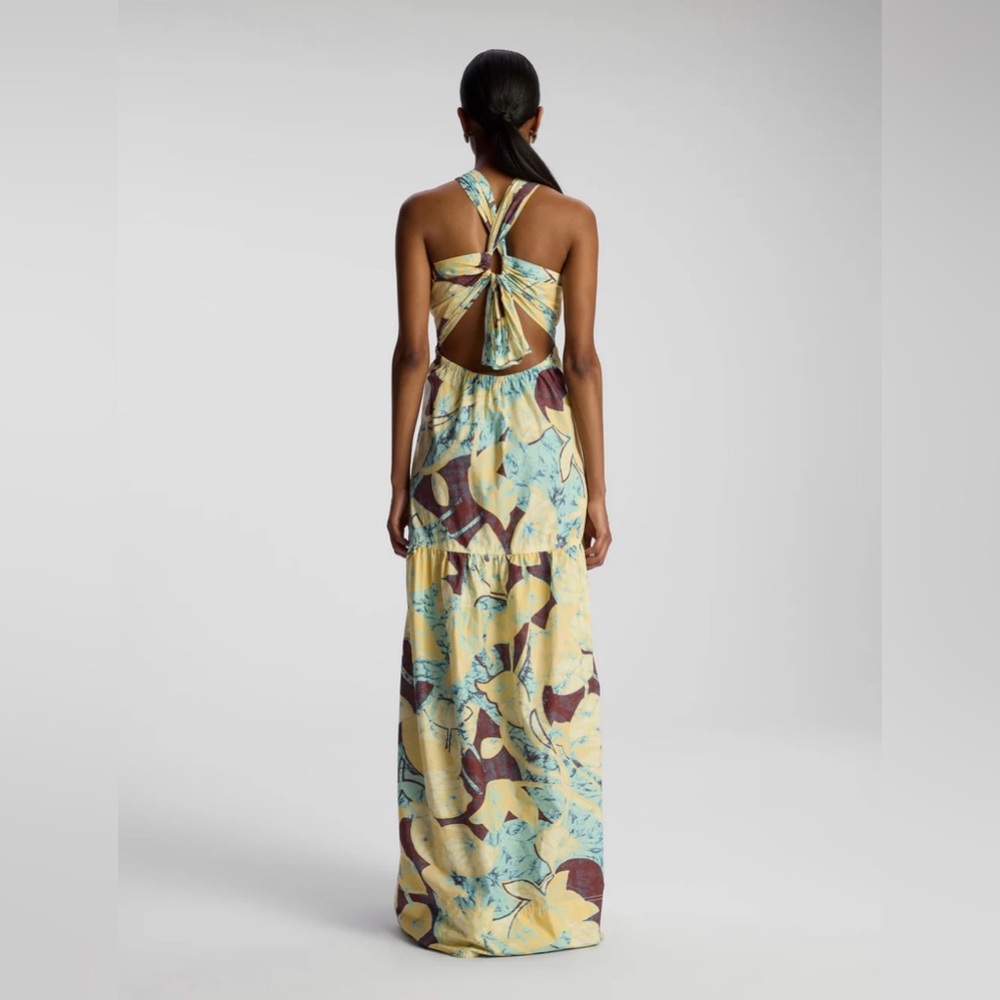 ALC Veronica Abstract Halter Maxi Dress - Picture 2 of 3